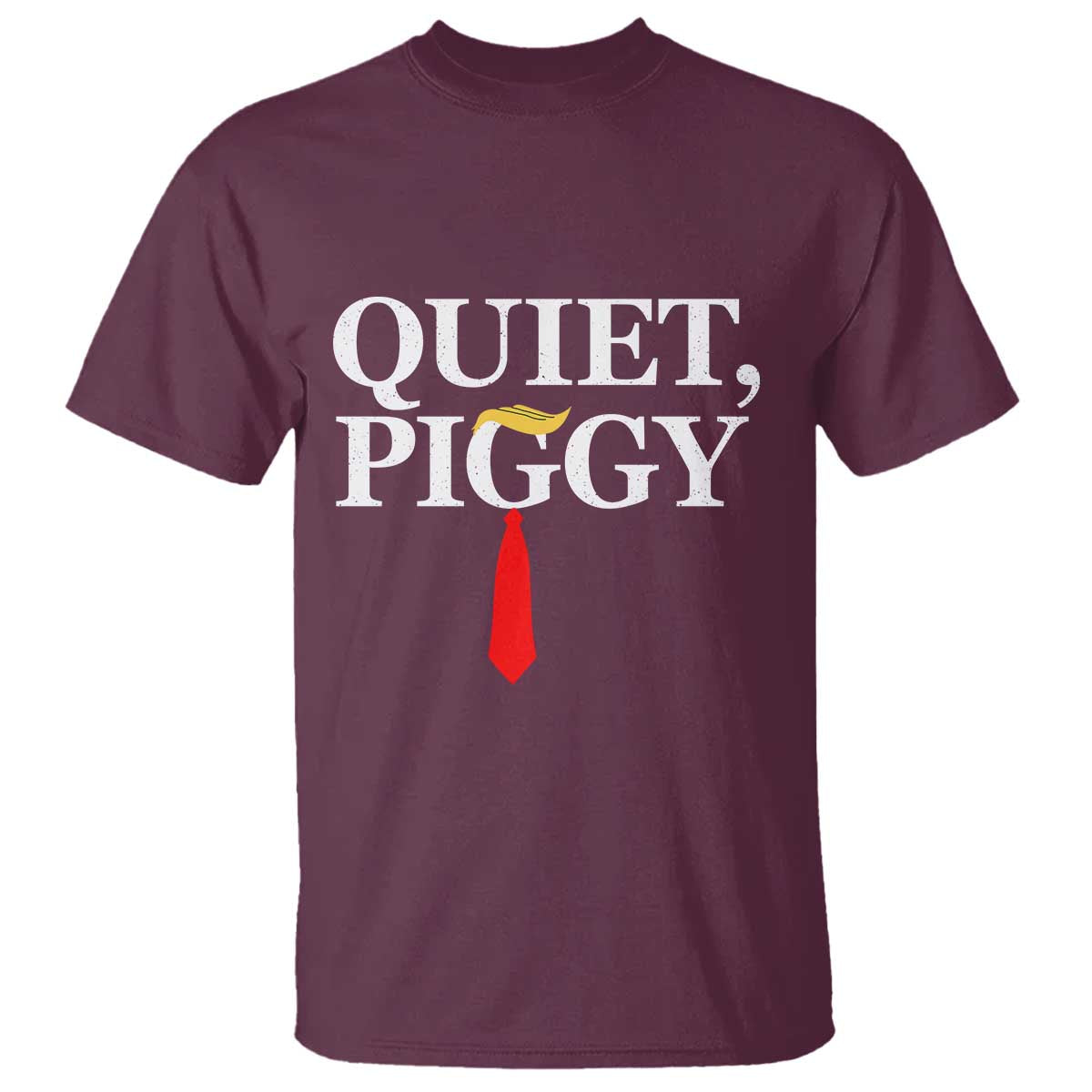 Quiet Piggy Funny Blonde T Shirt Political Satire Humor Free Speech - Wonder Print Shop