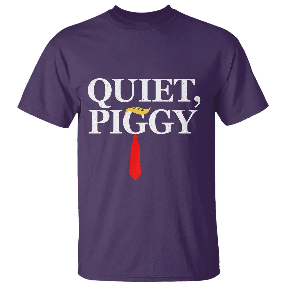 Quiet Piggy Funny Blonde T Shirt Political Satire Humor Free Speech - Wonder Print Shop