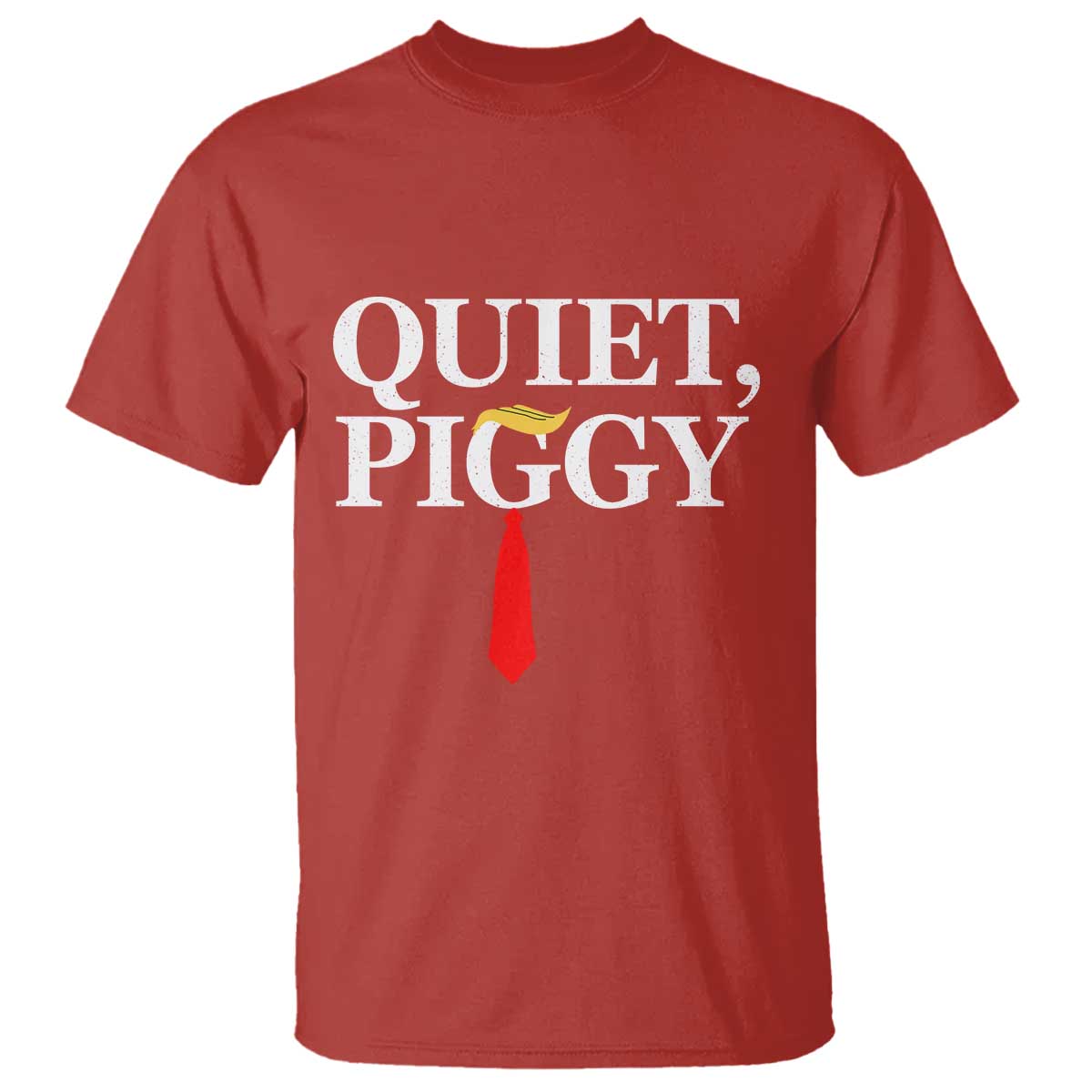Quiet Piggy Funny Blonde T Shirt Political Satire Humor Free Speech - Wonder Print Shop