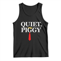 Quiet Piggy Funny Blonde Tank Top Political Satire Humor Free Speech - Wonder Print Shop