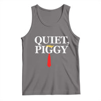 Quiet Piggy Funny Blonde Tank Top Political Satire Humor Free Speech - Wonder Print Shop