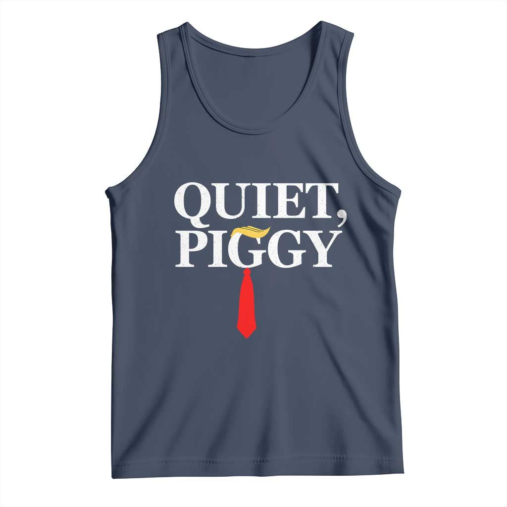 Quiet Piggy Funny Blonde Tank Top Political Satire Humor Free Speech - Wonder Print Shop