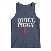 Quiet Piggy Funny Blonde Tank Top Political Satire Humor Free Speech - Wonder Print Shop