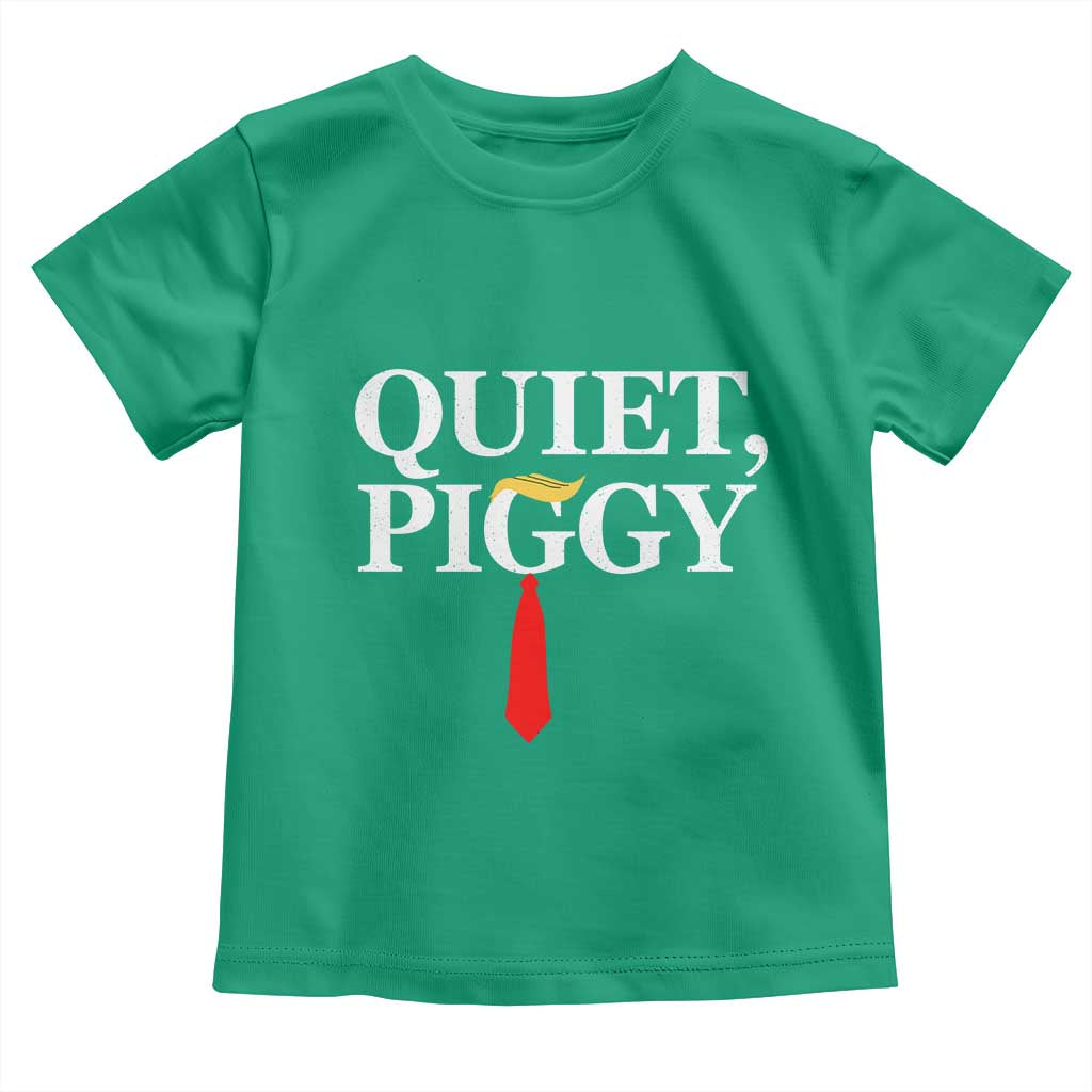 Quiet Piggy Funny Blonde Toddler T Shirt Political Satire Humor Free Speech - Wonder Print Shop