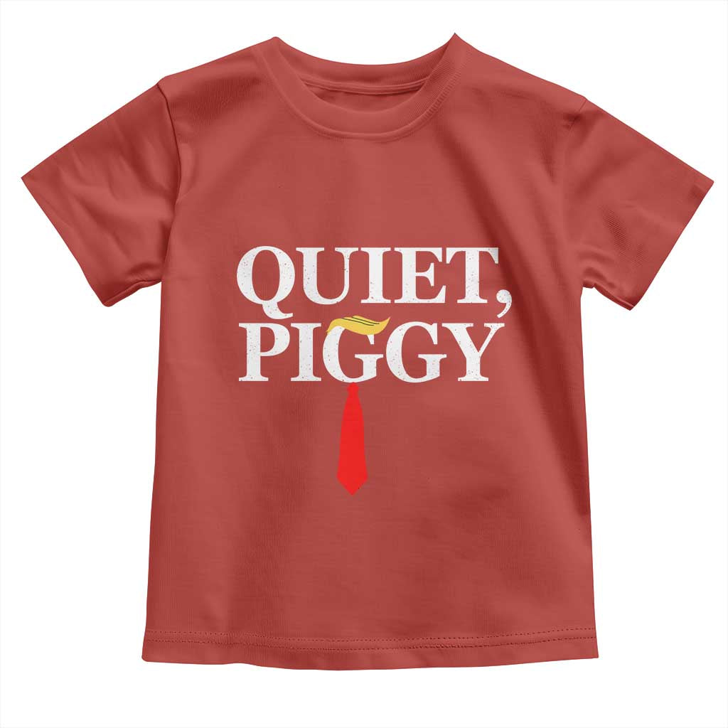 Quiet Piggy Funny Blonde Toddler T Shirt Political Satire Humor Free Speech - Wonder Print Shop
