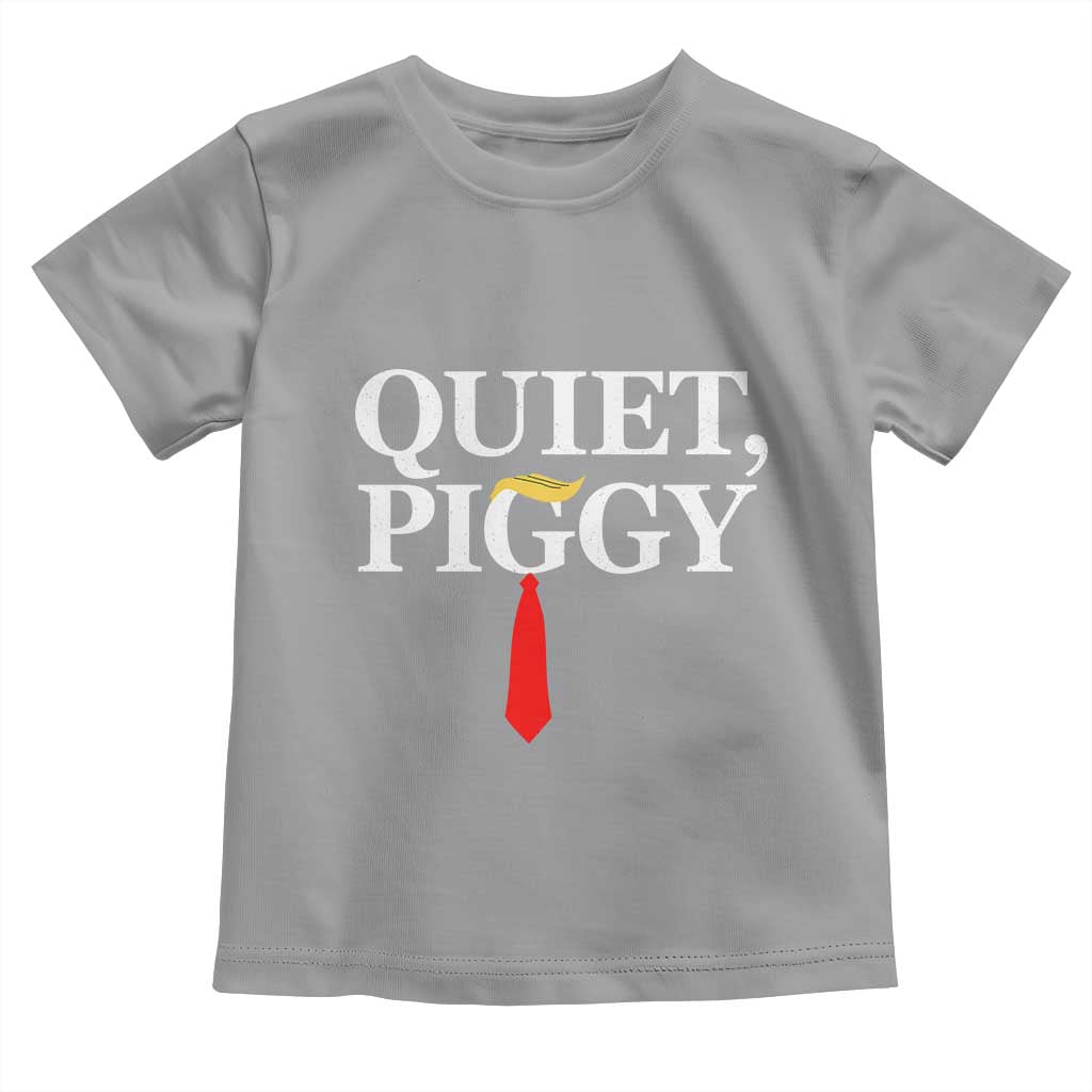 Quiet Piggy Funny Blonde Toddler T Shirt Political Satire Humor Free Speech - Wonder Print Shop