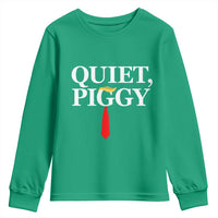 Quiet Piggy Funny Blonde Youth Sweatshirt Political Satire Humor Free Speech - Wonder Print Shop