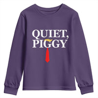 Quiet Piggy Funny Blonde Youth Sweatshirt Political Satire Humor Free Speech - Wonder Print Shop