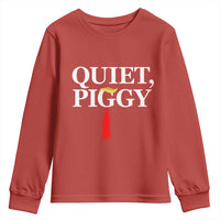 Quiet Piggy Funny Blonde Youth Sweatshirt Political Satire Humor Free Speech - Wonder Print Shop