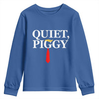 Quiet Piggy Funny Blonde Youth Sweatshirt Political Satire Humor Free Speech - Wonder Print Shop