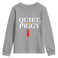 Quiet Piggy Funny Blonde Youth Sweatshirt Political Satire Humor Free Speech - Wonder Print Shop