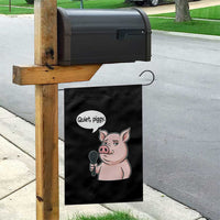 Quiet Piggy Funny Sarcastic Pig Garden Flag Political Satire Humor Free Speech - Wonder Print Shop
