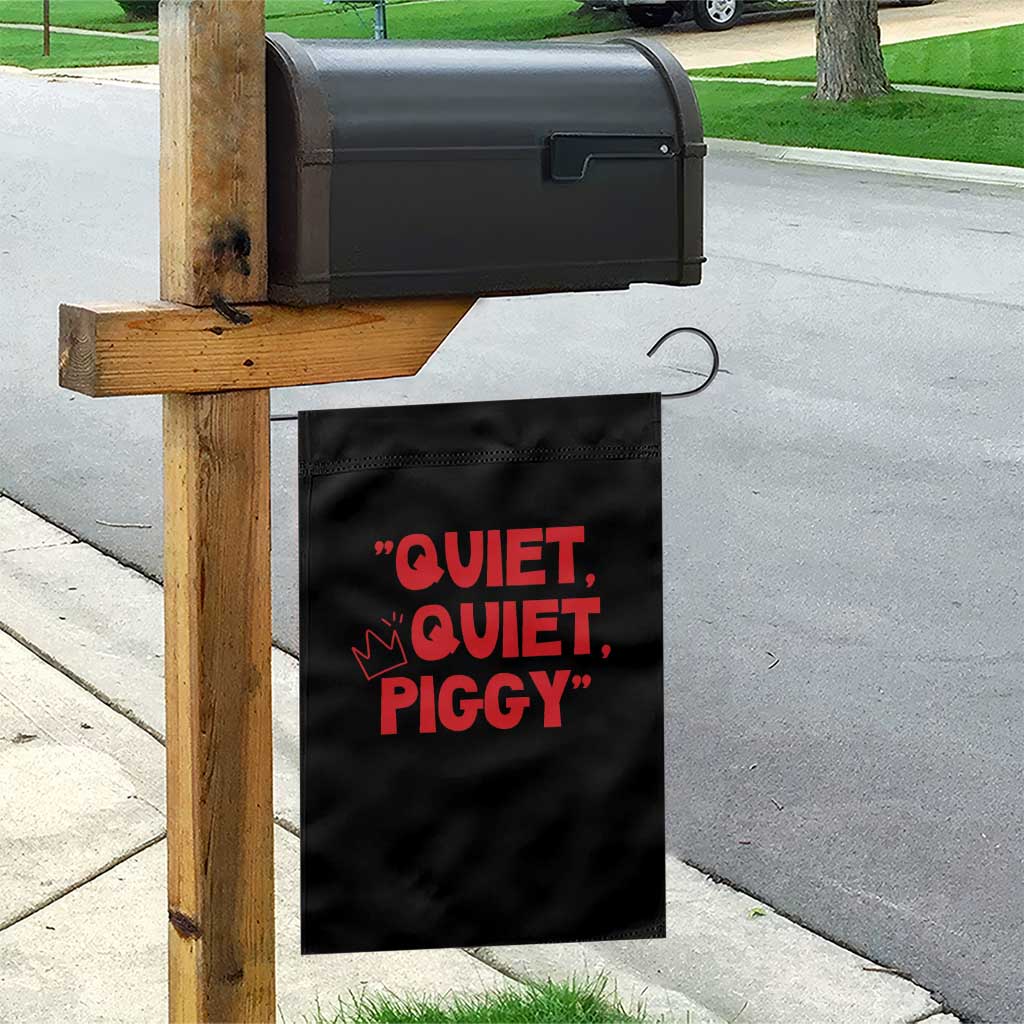 Quiet Quiet Piggy Garden Flag Funny Political Satire Free Speech - Wonder Print Shop