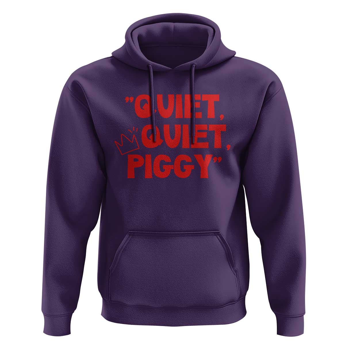 Quiet Quiet Piggy Hoodie Funny Political Satire Free Speech - Wonder Print Shop