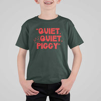 Quiet Quiet Piggy T Shirt For Kid Funny Political Satire Free Speech - Wonder Print Shop