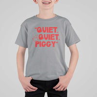 Quiet Quiet Piggy T Shirt For Kid Funny Political Satire Free Speech - Wonder Print Shop