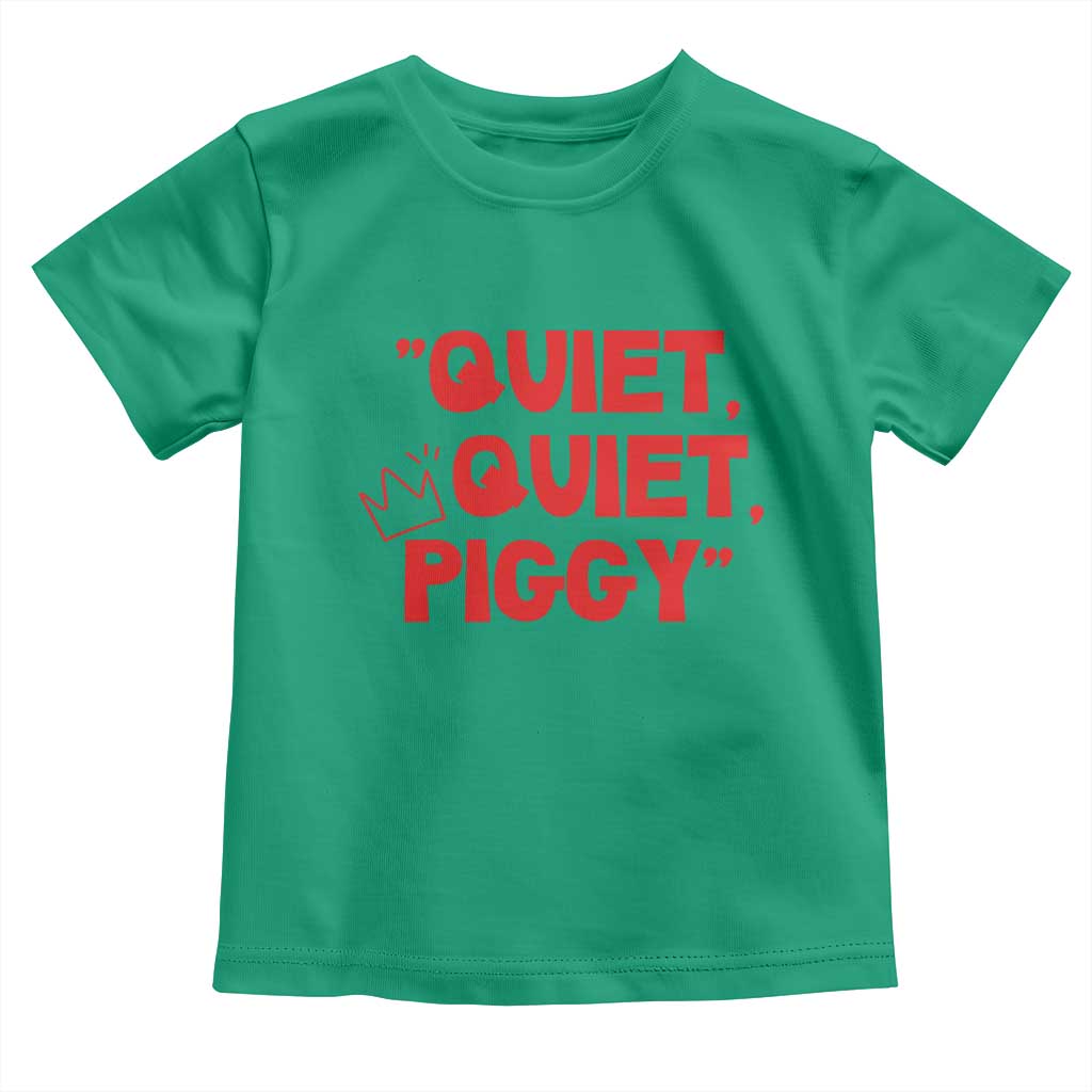 Quiet Quiet Piggy Toddler T Shirt Funny Political Satire Free Speech - Wonder Print Shop