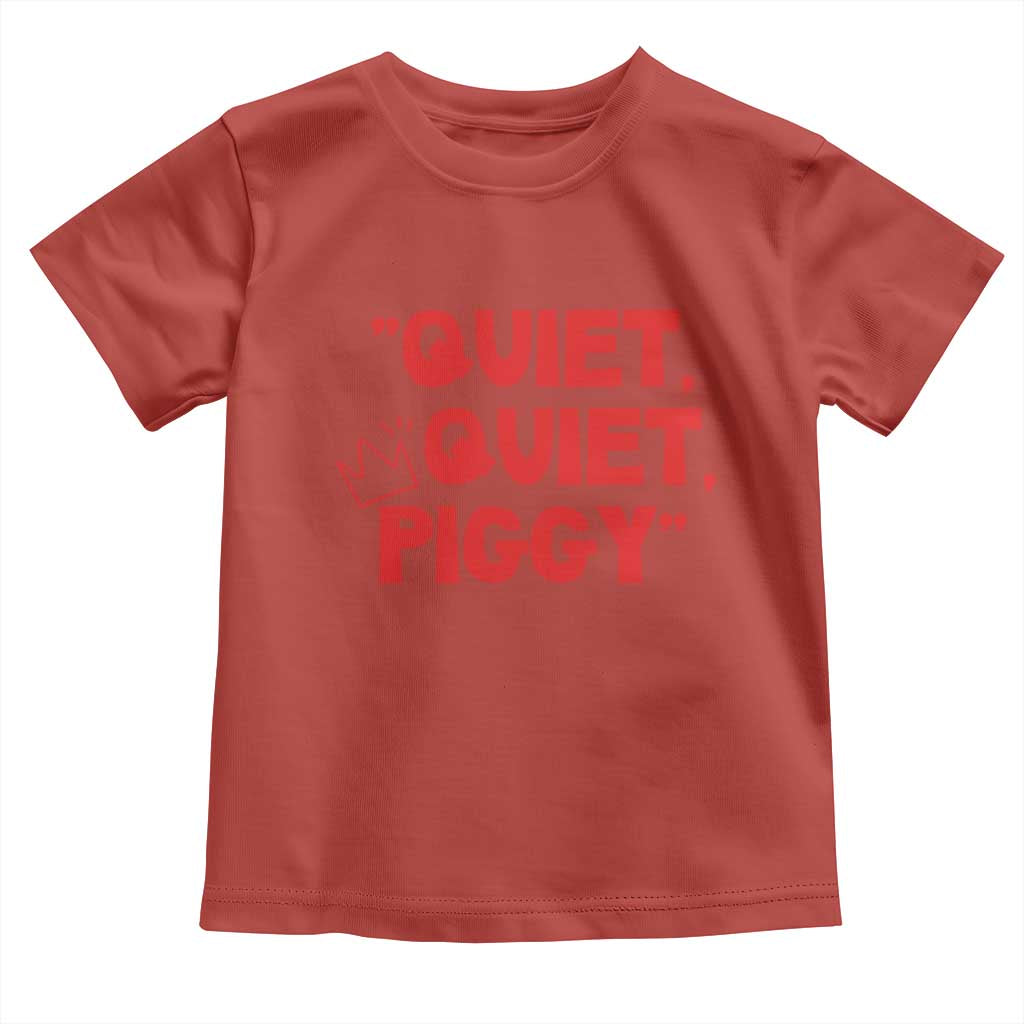 Quiet Quiet Piggy Toddler T Shirt Funny Political Satire Free Speech - Wonder Print Shop
