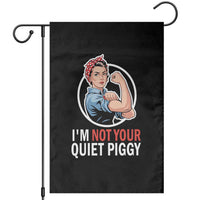 I’m Not Your Quiet Piggy Garden Flag Feminist Rosie the Riveter - Wonder Print Shop