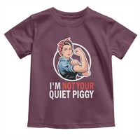 I’m Not Your Quiet Piggy Toddler T Shirt Feminist Rosie the Riveter - Wonder Print Shop