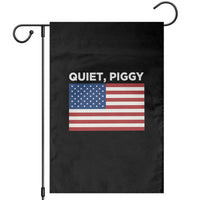 Quiet Piggy Patriotic Meme Garden Flag Satirical USA Flag Free Speech - Wonder Print Shop