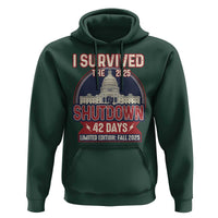 I Survived the 2025 Shutdown Hoodie Funny Government Closure Parody Political Humor - Wonder Print Shop
