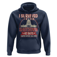 I Survived the 2025 Shutdown Hoodie Funny Government Closure Parody Political Humor - Wonder Print Shop