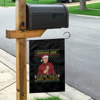 Funny Ed Gein Christmas Meme Garden Flag Drinking Wine Eating This Sinful Cold Cuts Viral Scene Naughty Holiday - Wonder Print Shop