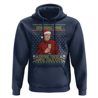 Funny Ed Gein Christmas Meme Hoodie Drinking Wine Eating This Sinful Cold Cuts Viral Scene Naughty Holiday - Wonder Print Shop
