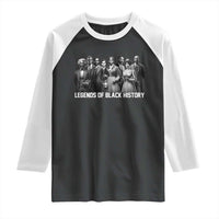 Legends of Black History Raglan Shirt Civil Rights Leaders