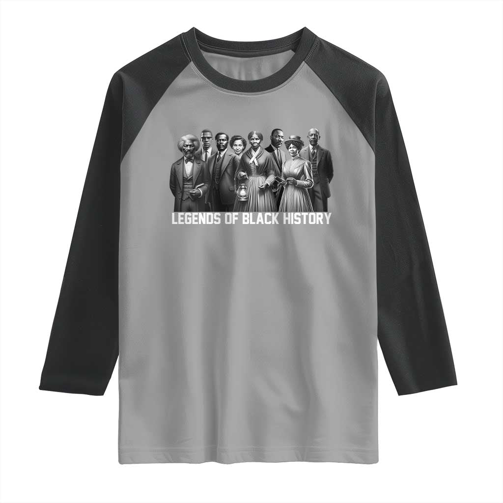Legends of Black History Raglan Shirt Civil Rights Leaders