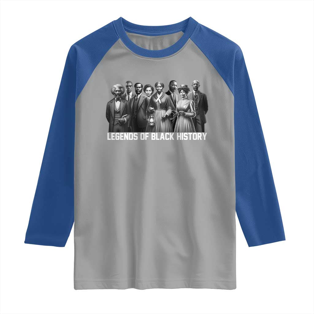 Legends of Black History Raglan Shirt Civil Rights Leaders