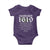 African American History Baby Onesie Project 1619 Established American Map Retro Vintage