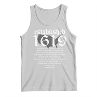 African American History Tank Top Project 1619 Established American Map Retro Vintage