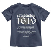 African American History Toddler T Shirt Project 1619 Established American Map Retro Vintage