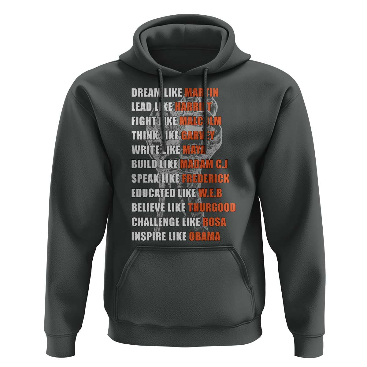 Civil Right Leaders Inspiration Hoodie Dream Like Martin Black History African American