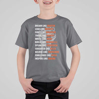Civil Right Leaders Inspiration T Shirt For Kid Dream Like Martin Black History African American - Wonder Print Shop