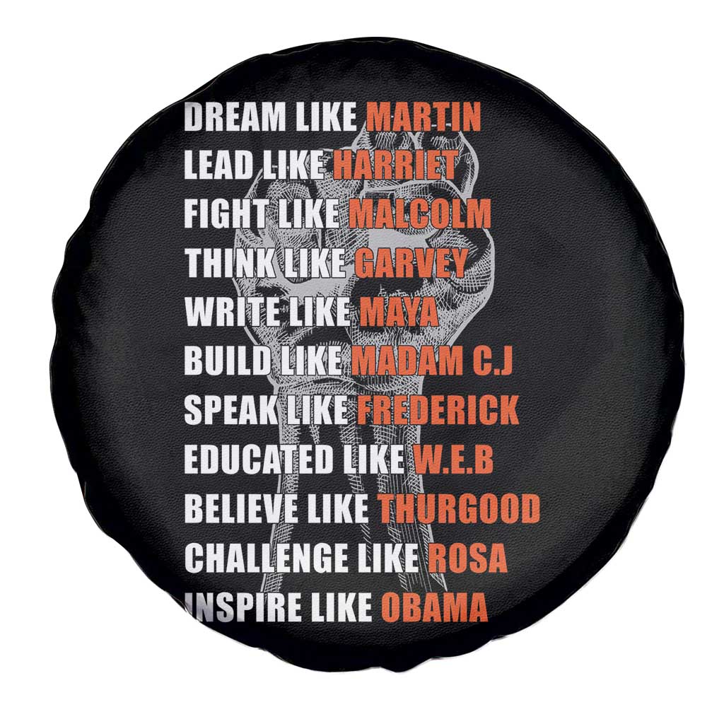 Civil Right Leaders Inspiration Spare Tire Cover Dream Like Martin Black History African American
