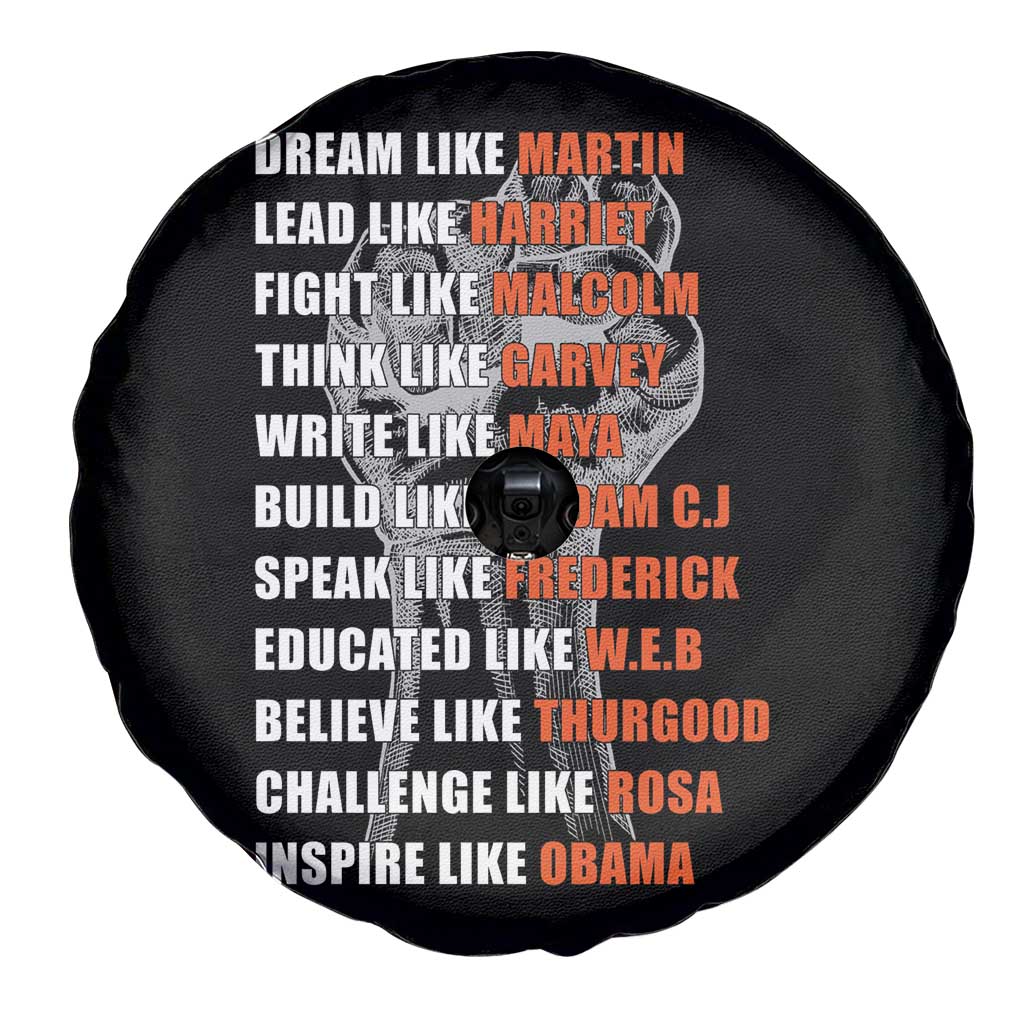Civil Right Leaders Inspiration Spare Tire Cover Dream Like Martin Black History African American