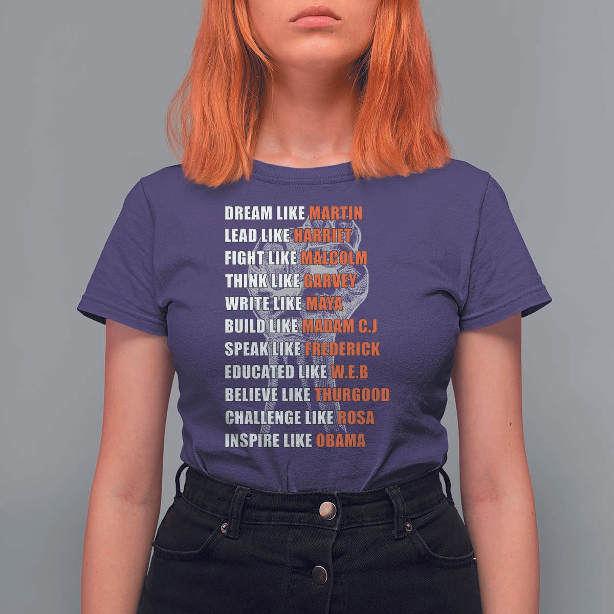 Civil Right Leaders Inspiration T Shirt For Women Dream Like Martin Black History African American - Wonder Print Shop