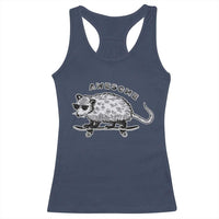 Funny Opossum Meme Racerback Tank Top Awesome Possum Cool 90s Retro Vintage Animal Lover
