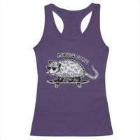 Funny Opossum Meme Racerback Tank Top Awesome Possum Cool 90s Retro Vintage Animal Lover