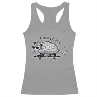 Funny Opossum Meme Racerback Tank Top Awesome Possum Cool 90s Retro Vintage Animal Lover