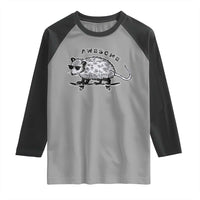 Funny Opossum Meme Raglan Shirt Awesome Possum Cool 90s Retro Vintage Animal Lover