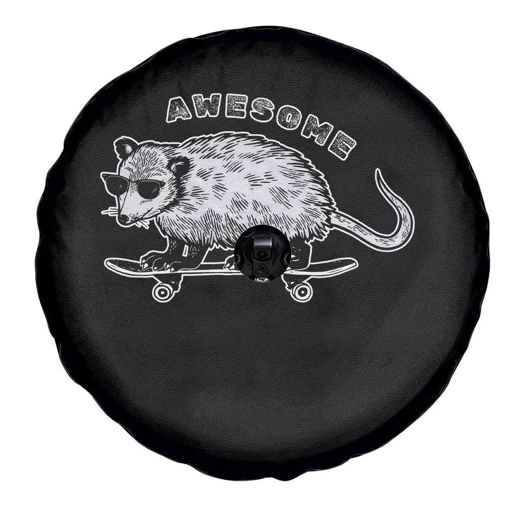 Funny Opossum Meme Spare Tire Cover Awesome Possum Cool 90s Retro Vintage Animal Lover