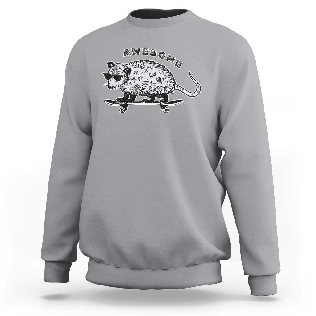 Funny Opossum Meme Sweatshirt Awesome Possum Cool 90s Retro Vintage Animal Lover - Wonder Print Shop