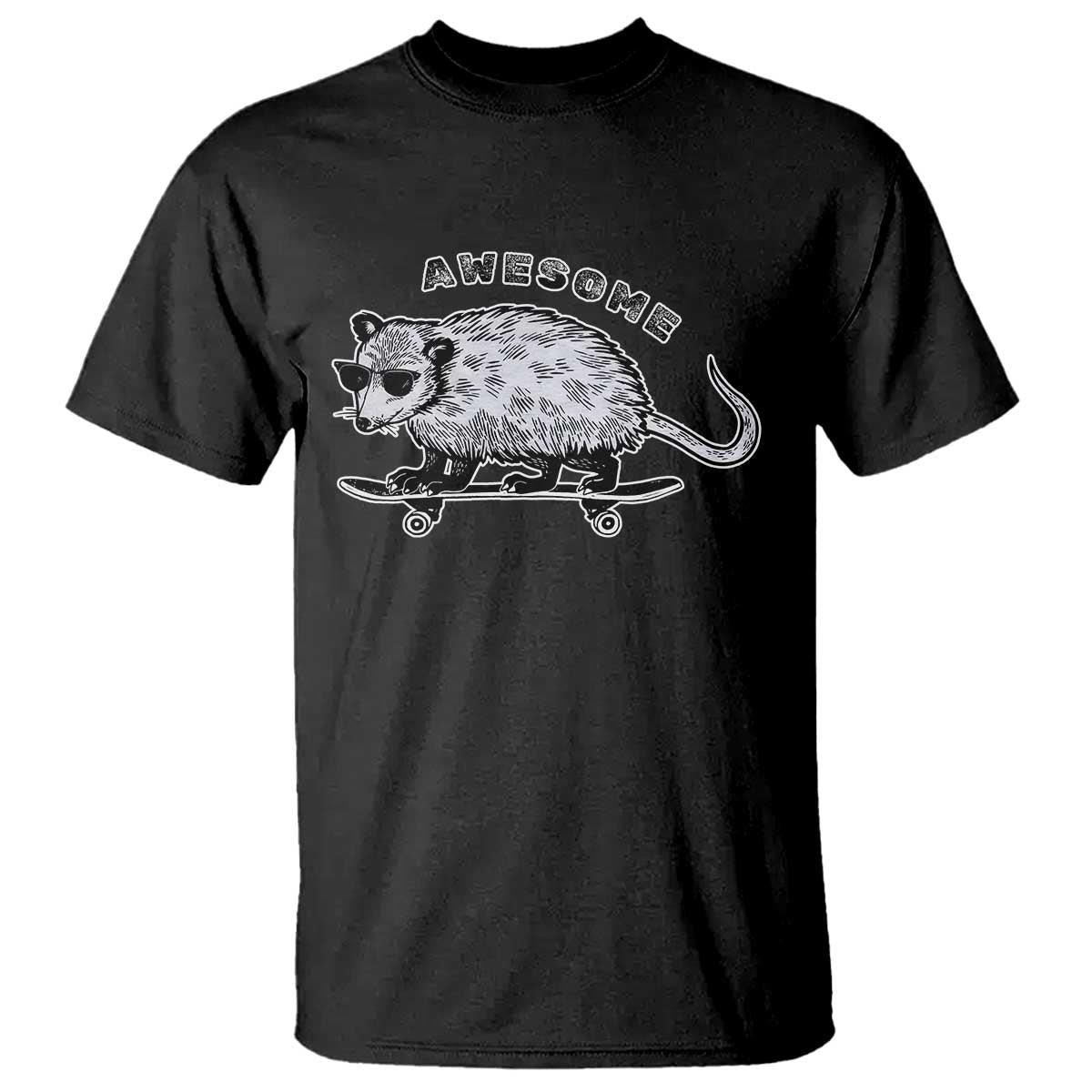 Funny Opossum Meme T Shirt Awesome Possum Cool 90s Retro Vintage Animal Lover - Wonder Print Shop