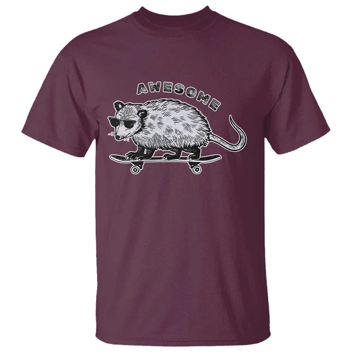 Funny Opossum Meme T Shirt Awesome Possum Cool 90s Retro Vintage Animal Lover - Wonder Print Shop