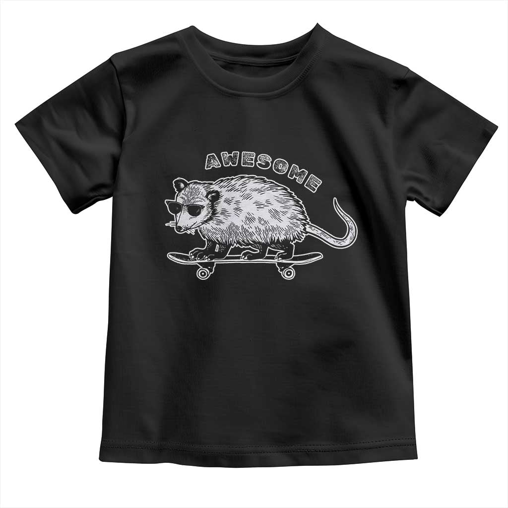 Funny Opossum Meme Toddler T Shirt Awesome Possum Cool 90s Retro Vintage Animal Lover