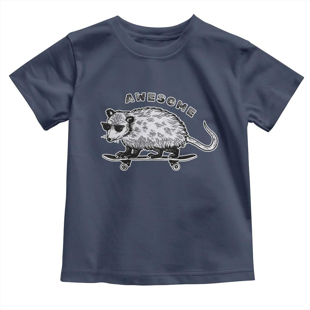 Funny Opossum Meme Toddler T Shirt Awesome Possum Cool 90s Retro Vintage Animal Lover